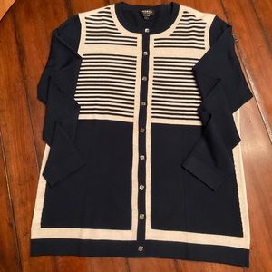 100% WOOL CARDIGAN  SWEATER BY WORTH